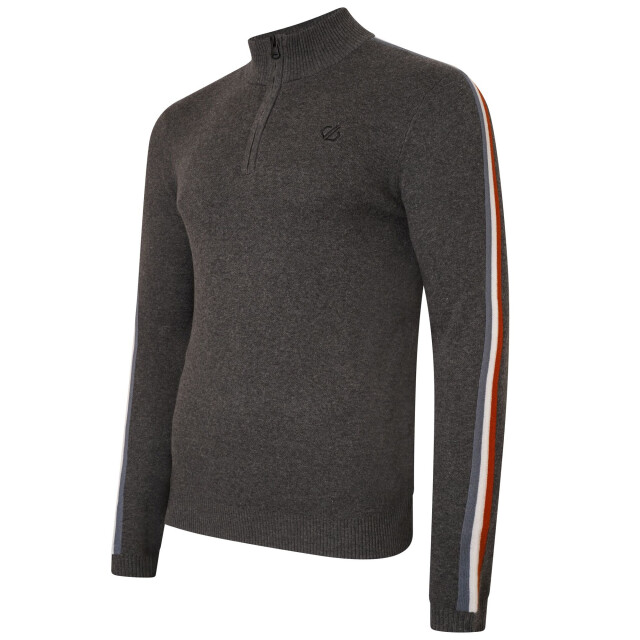 Dare2b Heren dutiful ii stripe marl half zip sweatshirt UTRG8015_charcoalgrey large