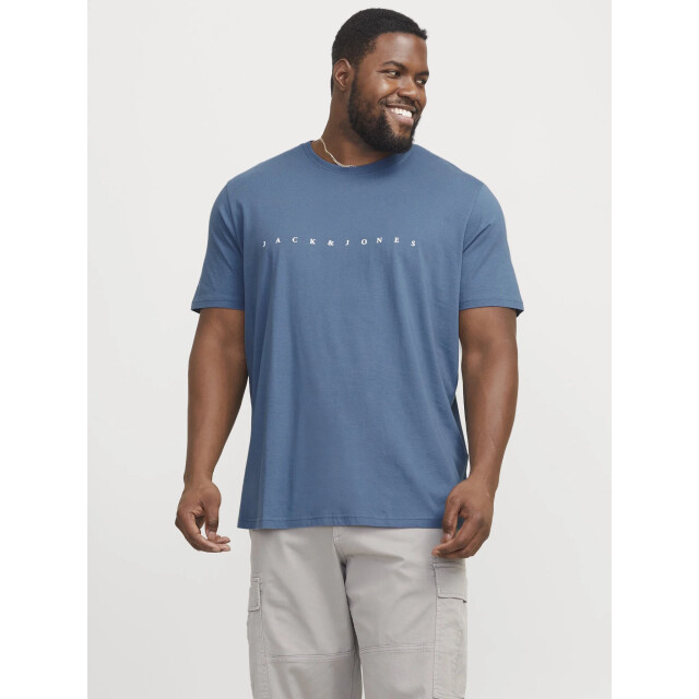 Jack & Jones Plus size heren t-shirt jjestar oceanview 12243625-Oceanview large
