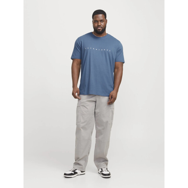 Jack & Jones Plus size heren t-shirt jjestar oceanview 12243625-Oceanview large