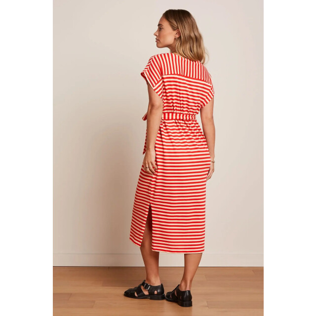 King Louie Vera dress chopito stripe 09709 fire red 09709 large