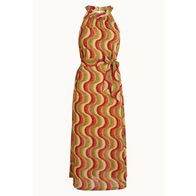 King Louie Virna midi dress jiggy 09462 ribbon red 09462 large