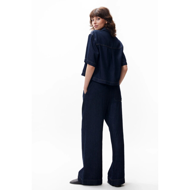 Catwalk Junkie 2503021605 short sleeve denim blouse 2503021605 Short sleeve denim blouse large