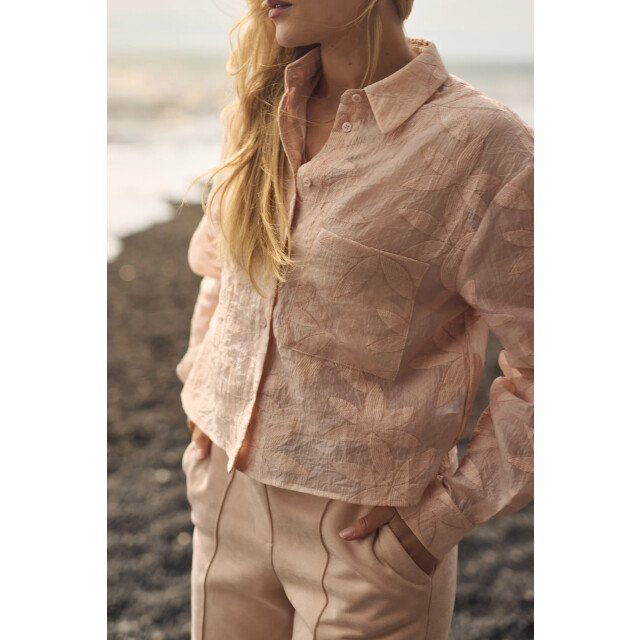 Nukus Nkf02024 266 sorrento blouse flower dusty pink NKF02024  266 large