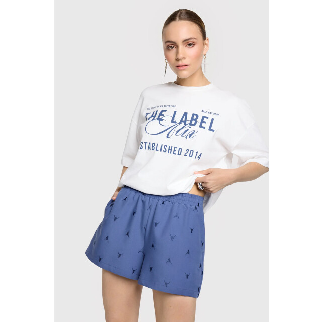 Alix The Label 2507121203 ladies woven twill bull shorts 2507121203 Ladies woven twill bull shorts large