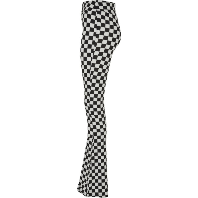 Urban Classics Dames geruite bootcut legging UTTN940_blacklightasphalt large