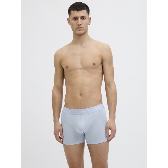 Jack & Jones Heren boxershorts trunks jactom bamboe 3-pack zwart/lichtblauw/lichtgroen 12277176 large