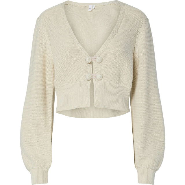 Y.A.S Yaslaura ls short knit cardigan birch 26037825-214151 large