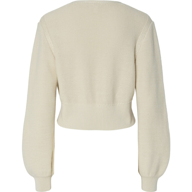 Y.A.S Yaslaura ls short knit cardigan birch 26037825-214151 large
