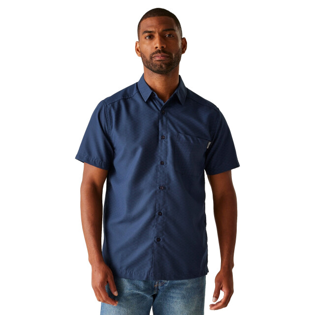 Regatta Heren overhemd met korte mouwen mindano ix triangle UTRG11394_navy large