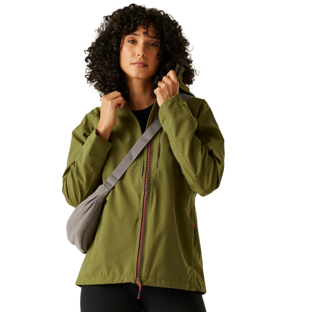 Regatta Dames birchdale ii waterdichte jas UTRG11408_nephritegreenpeachbloom large