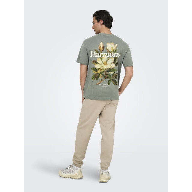 Only & Sons Onskeane rlx ss print tee noos army 5339.26.0029 large