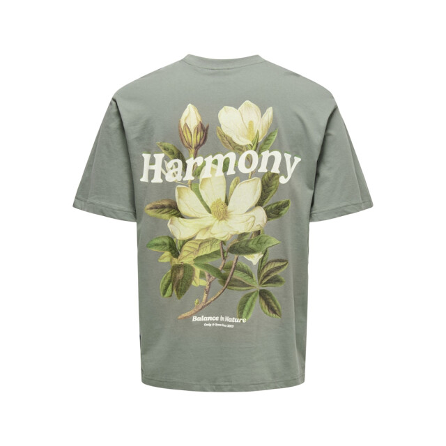 Only & Sons Onskeane rlx ss print tee noos army 5339.26.0029 large