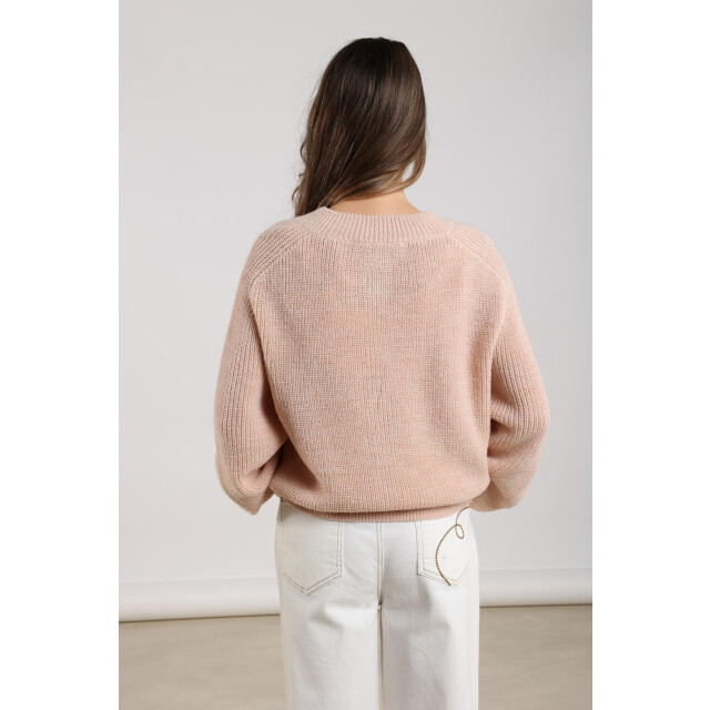 Nukus Nkf05009 266 jess cardigan lurex dusty pink NKF05009 266 large