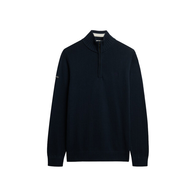 Superdry Cotten knit hanly half zip navy 5219.37.0014 large