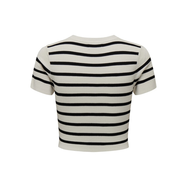 Jacqueline de Yong Jdycirkeline ss crop top ecru dessin 4339.08.0095 large