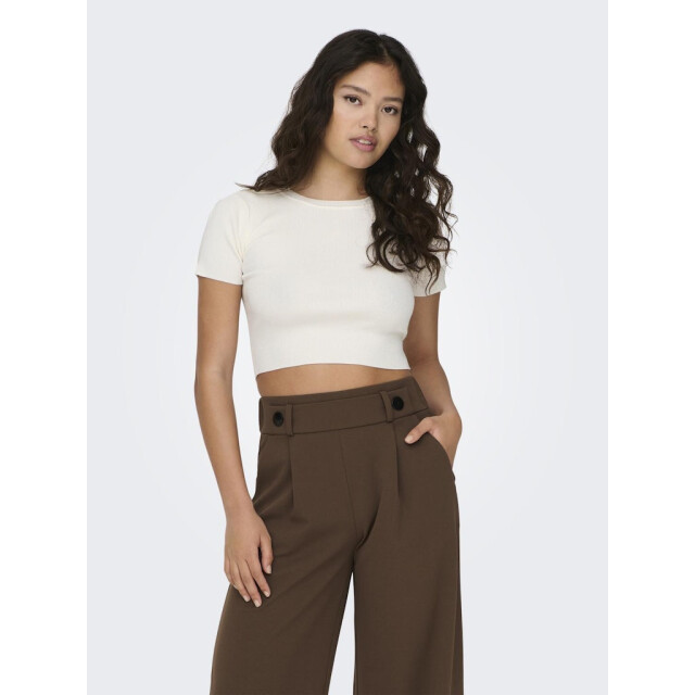 Jacqueline de Yong Jdycirkeline ss crop top ecru 4339.03.0016 large