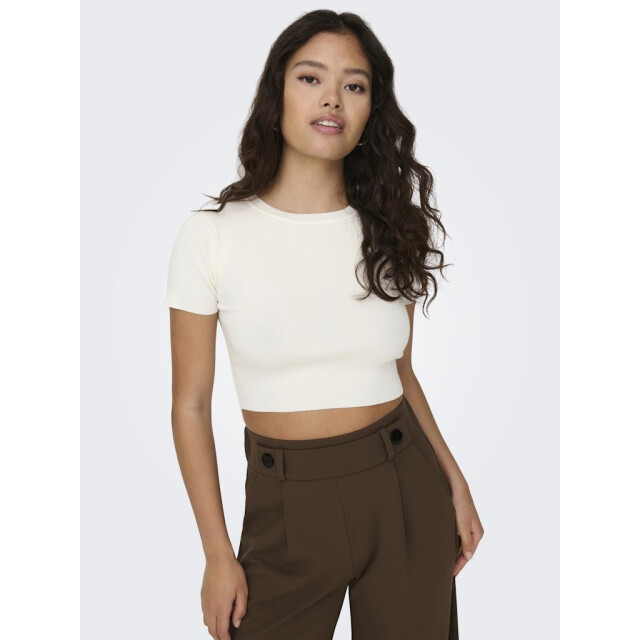 Jacqueline de Yong Jdycirkeline ss crop top ecru 4339.03.0016 large