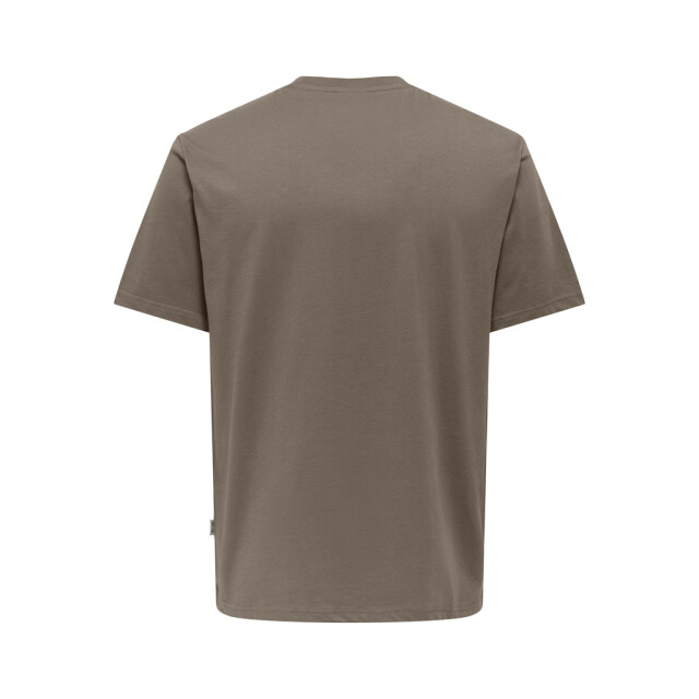Only & Sons Onsdawson reg ss tee vd taupe 5339.77.0022 large