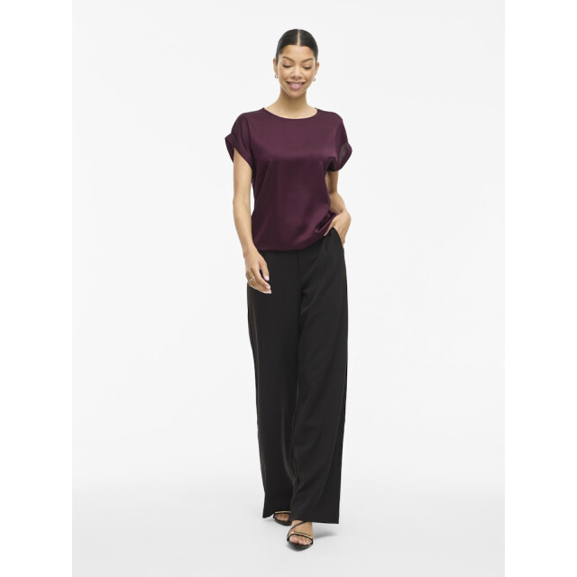 Vila Viellette ss satin top noos bordeaux 4339.47.0008 large