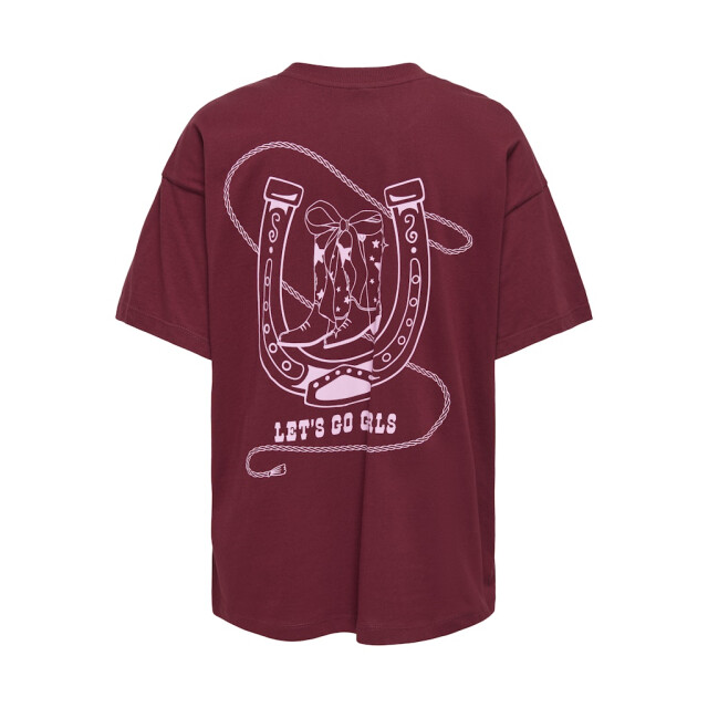 Only Onlvivvi life ss lovely top jrs bordeaux 4339.47.0018 large