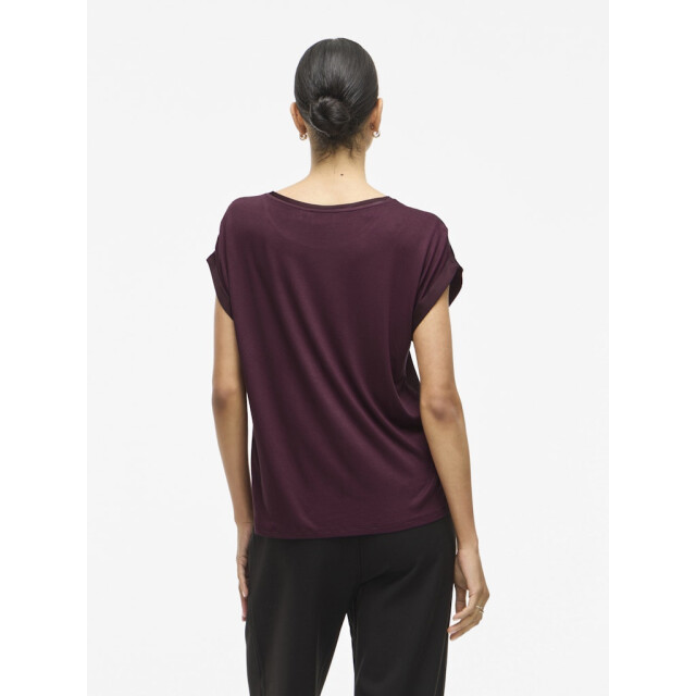Vila Viellette ss satin top noos bordeaux 4339.47.0008 large