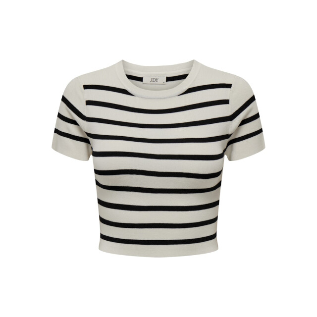 Jacqueline de Yong Jdycirkeline ss crop top ecru dessin 4339.08.0095 large