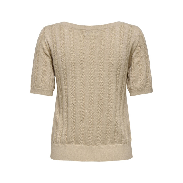 Jacqueline de Yong Jdybeauty ss boat neck glitter pull knt zand 4219.04.0002 large