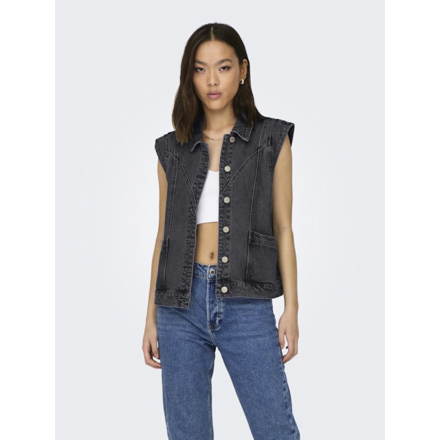 Only Onlkennedy sl dnm waistcoat bj noos black denim 4250.81.0014 large