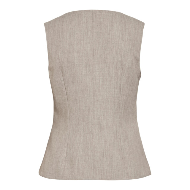 Vila Vivarone sl square neck long vest zand 4259.04.0043 large