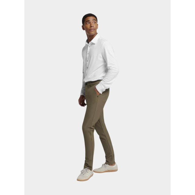 No Excess Casual hemd lange mouw shirt jersey pique stretch n4186/010 196090 large