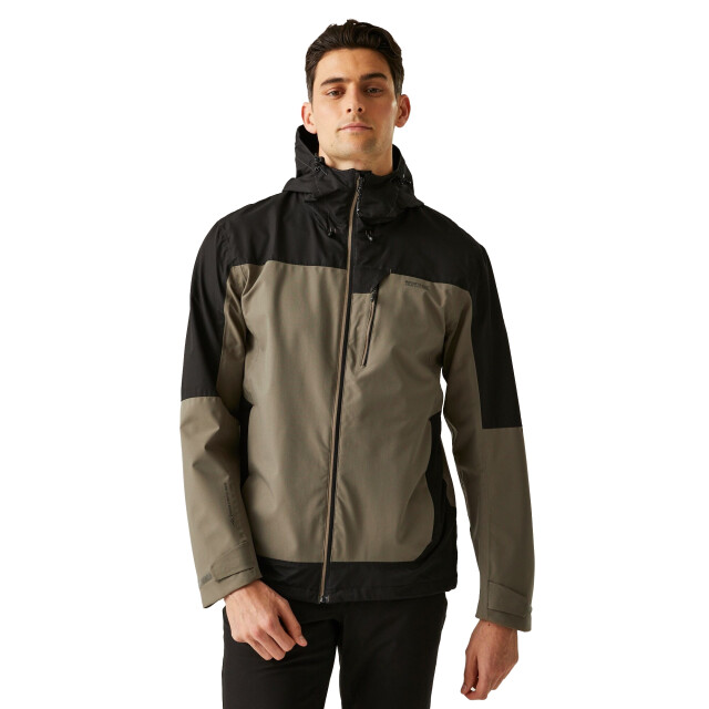 Regatta Heren highton iv stretch waterdichte jas UTRG11510_treetopblack large