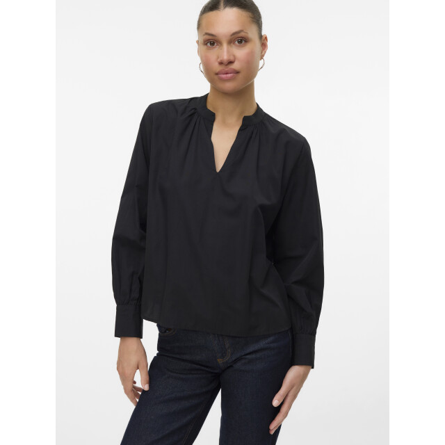 Vero Moda Vmfanni ls v-neck top wvn ga 10336937 large