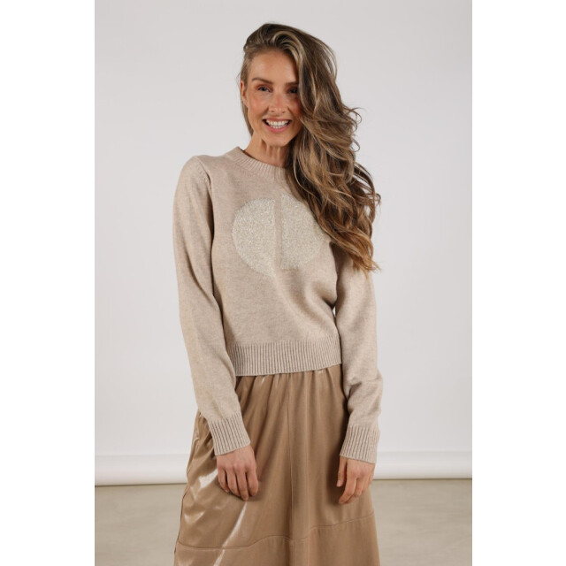 Nukus Intarsia pullover zand 4219.04.0006 large