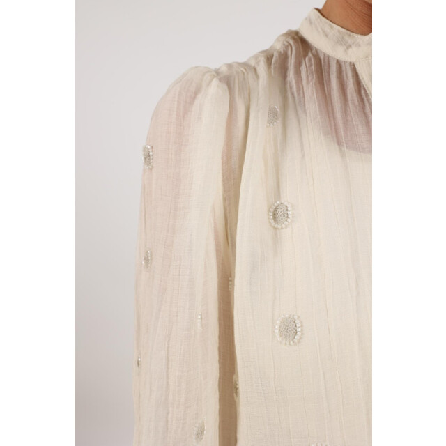 Nukus Rosan blouse embroidery ecru 4309.03.0022 large
