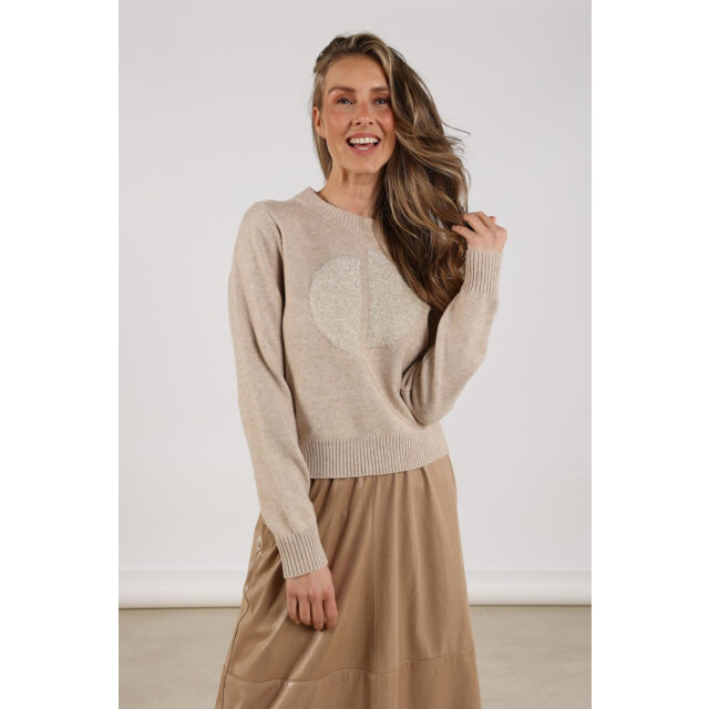 Nukus Intarsia pullover zand 4219.04.0006 large