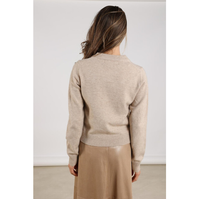 Nukus Intarsia pullover zand 4219.04.0006 large