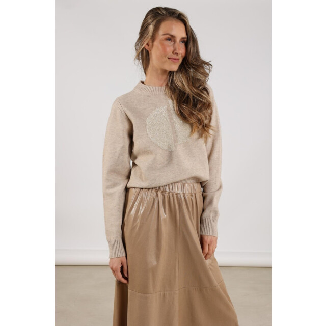 Nukus Intarsia pullover zand 4219.04.0006 large