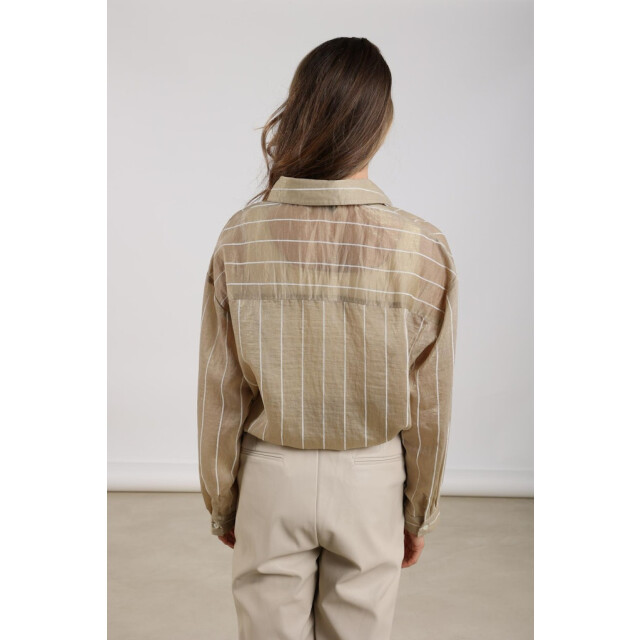 Nukus Iris blouse stripe goudkleurig 4309.96.0006 large