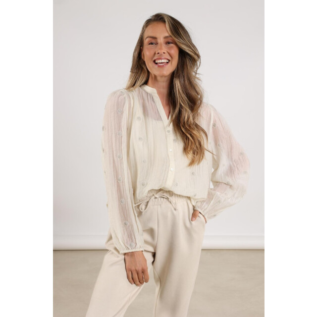 Nukus Rosan blouse embroidery ecru 4309.03.0022 large