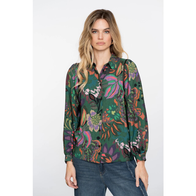 Geisha 53640-20 530 blouse print green/purple 53640-20 530 large