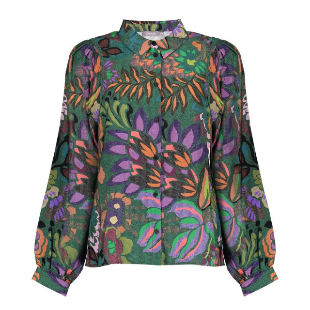 Geisha 53640-20 530 blouse print green/purple 53640-20 530 large