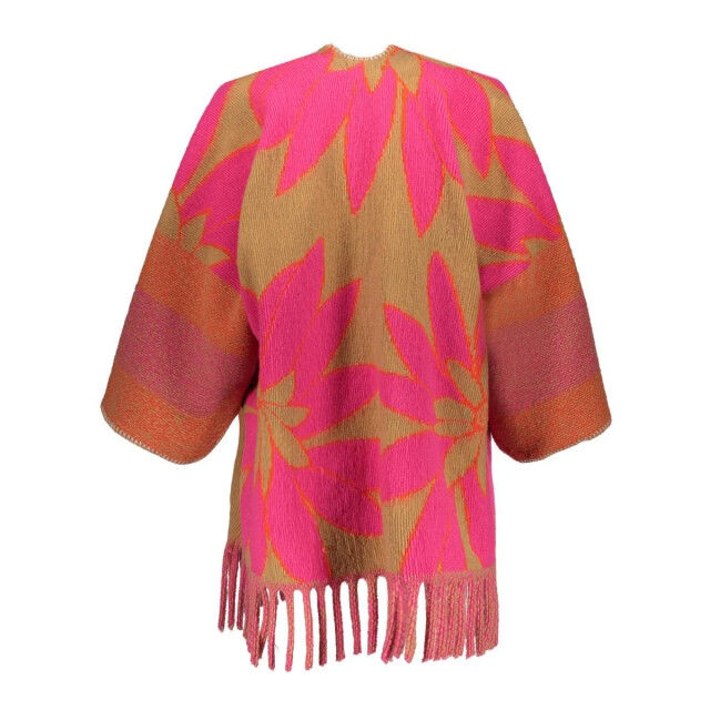 Geisha 54546-20 735 poncho flowers camel/fuchsia 54546-20 735 large