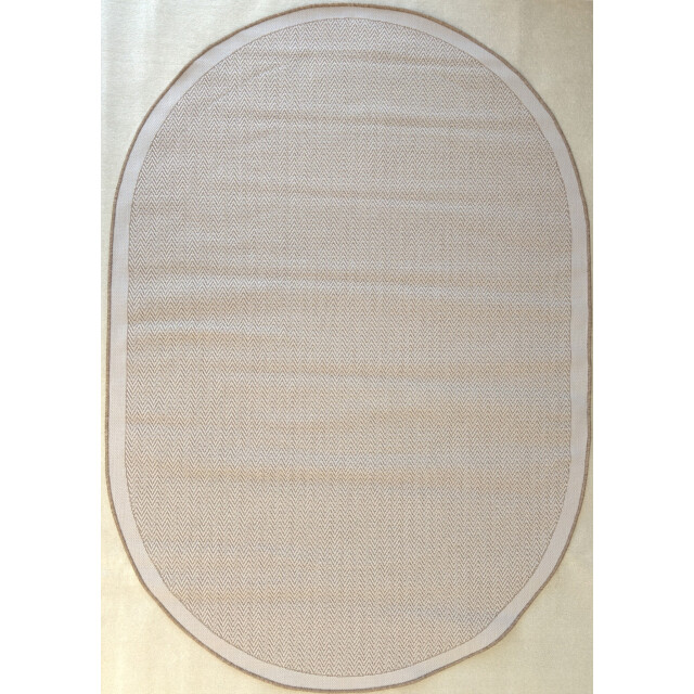 Muratap Brussels kader buitenkleed – ovaal effen indoor & outdoor vloerkleed – 3240467 large