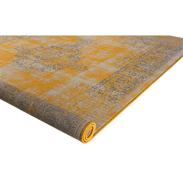 Muratap Istanbul vintage laagpolig vloerkleed retro tapijt mosterd 160x230 3239167 large