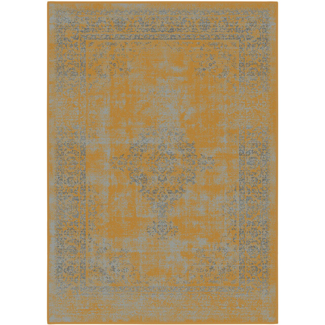 Muratap Istanbul vintage laagpolig vloerkleed retro tapijt mosterd 200x290 3239166 large