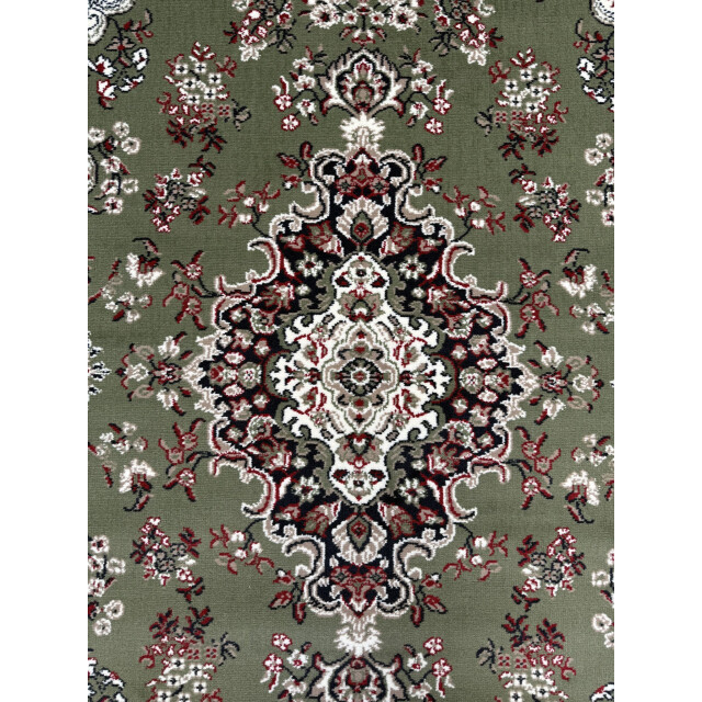 Muratap Nain klassiek medaillon rond laagpolig oosters vloerkleed vintage tapijt - 3239223 large