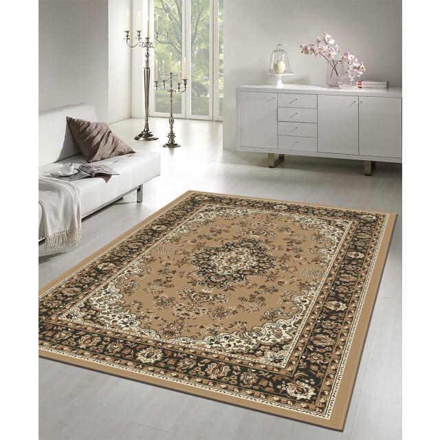 Muratap Nain klassiek medaillon laagpolig oosters vloerkleed vintage tapijt - 3239184 large