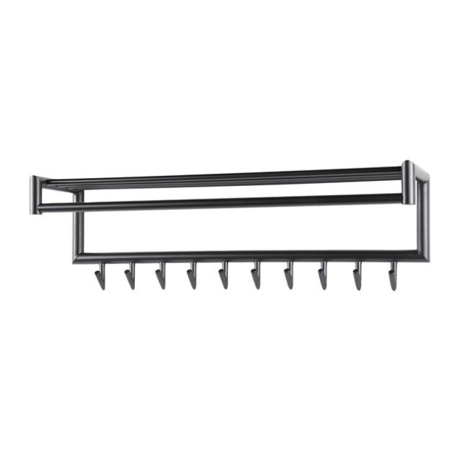 Hoyz kapstok 10 haaks roede ronde buis donker mat 3185990 large