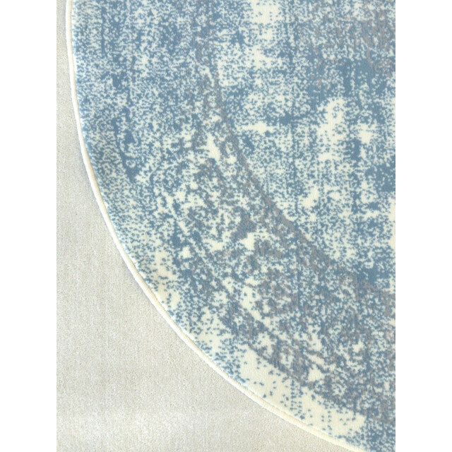 Muratap Istanbul vintage laagpolig vloerkleed rond retro tapijt blauw- 240 3240483 large