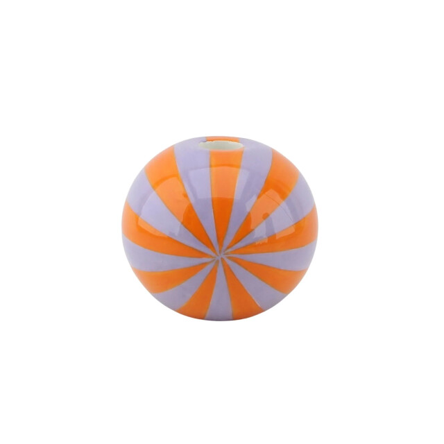 House Vitamin Candle holder swirl- orange/lilac 10x10x10cm 3240583 large